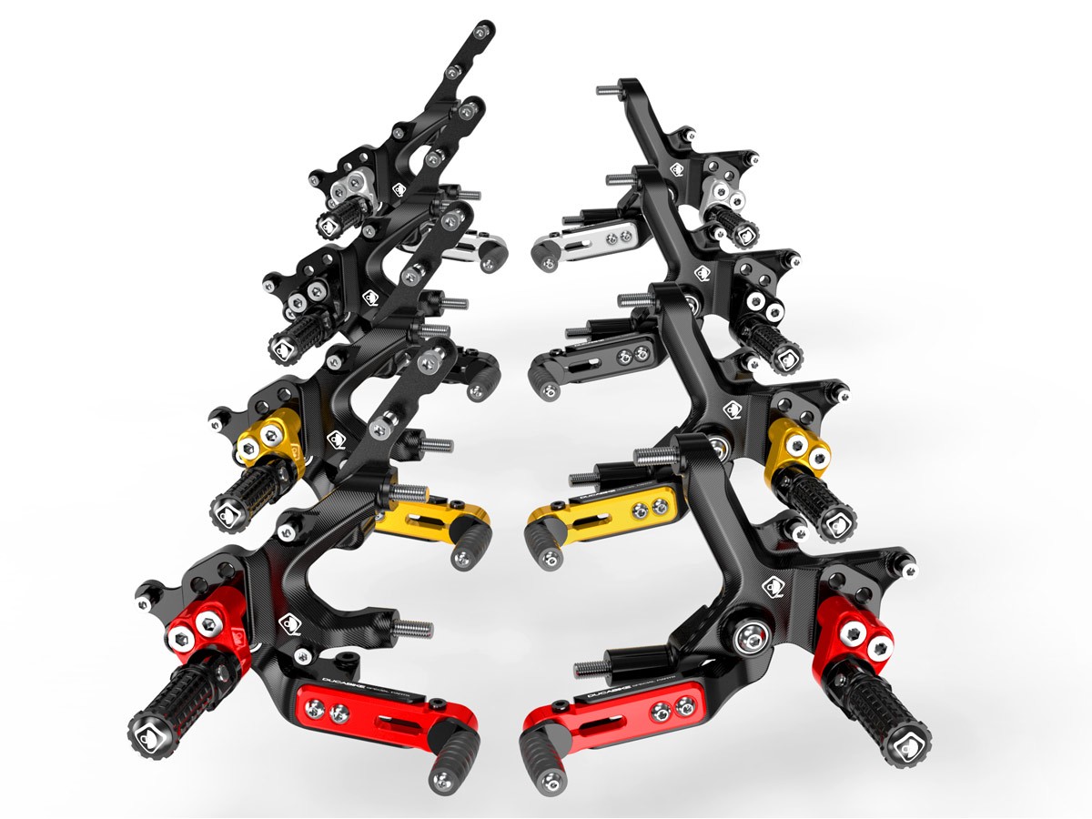 DBK Special Parts (Ducabike) Adjustable Rearsets for the Ducati